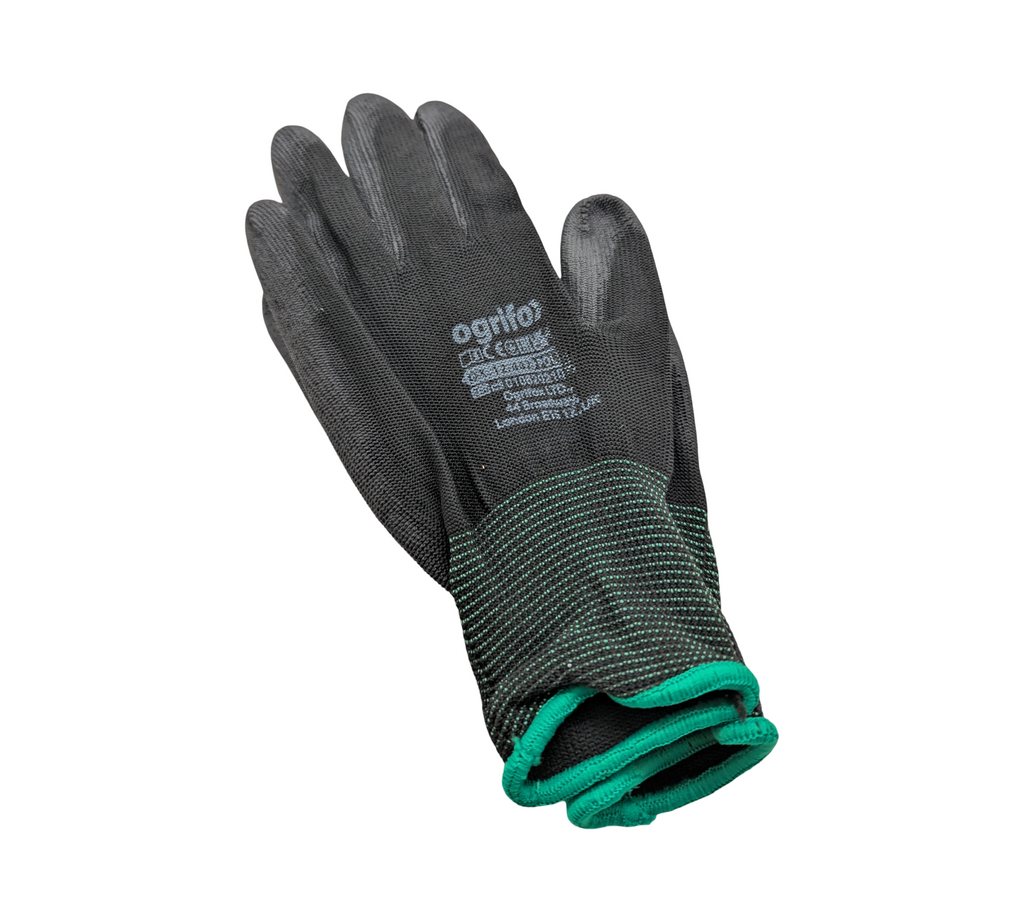 Ogrifox OX-Poliur BB7 Schutzhandschuhe Gr. 7 Schwarz 12 Paar