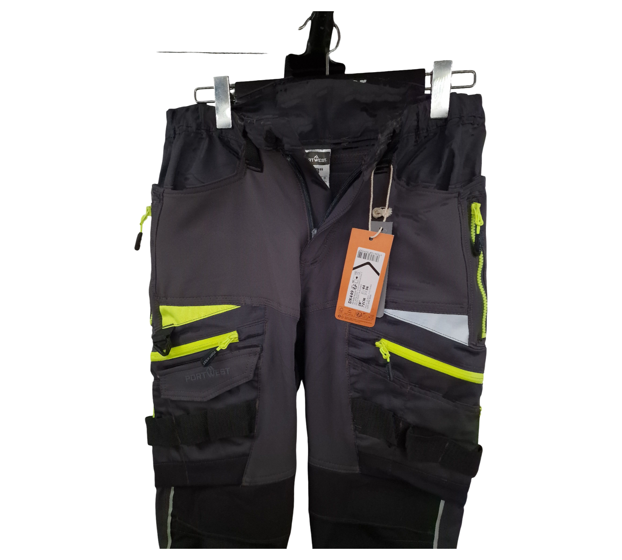 Portwest DX4 Arbeitshose Stretchhose Gr. 44 L31-33 Metallic Grau