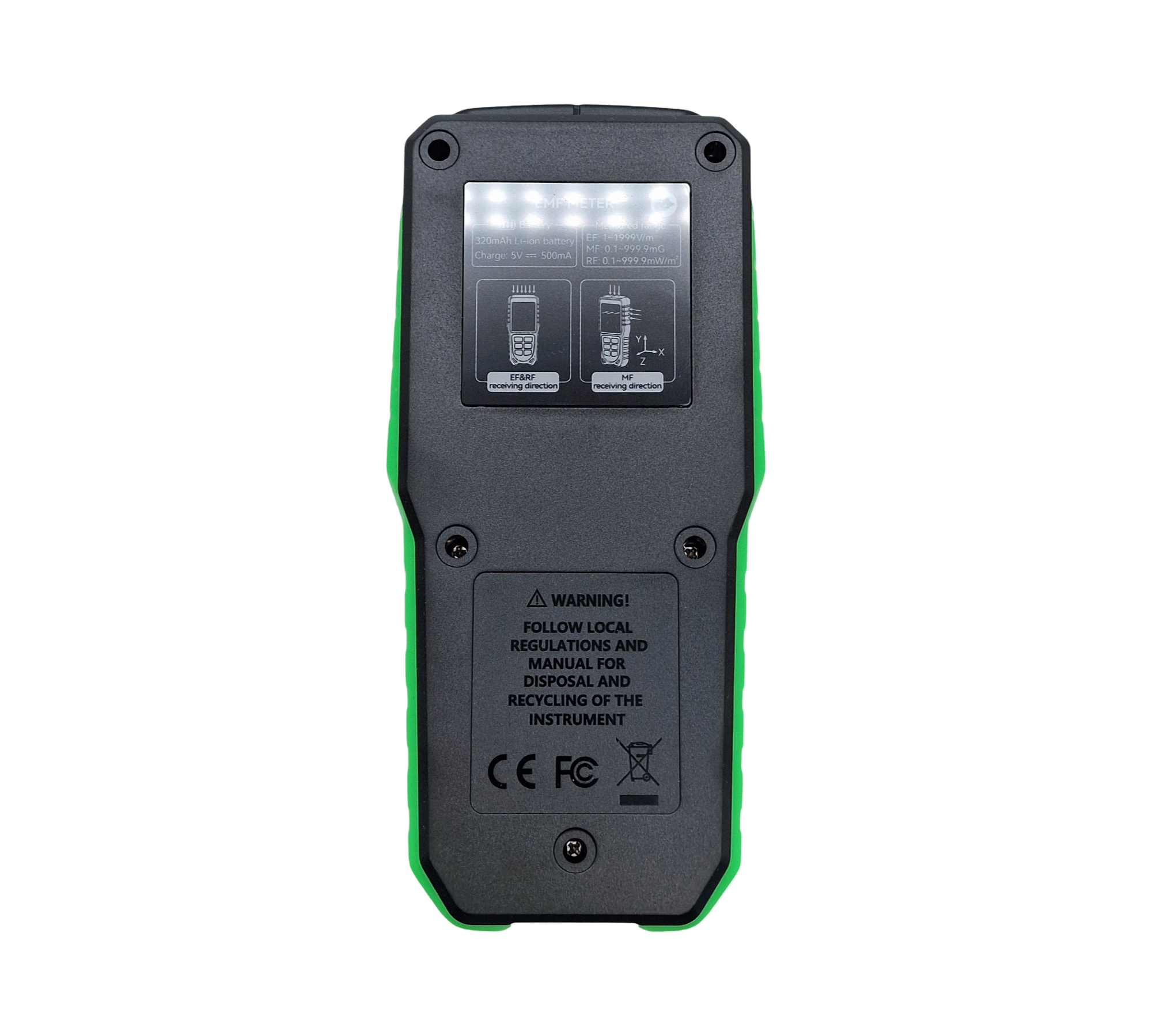 RDINSCOS EMF-Messgerät Elektromagnetische Felder Detektor EF MF RF WLAN