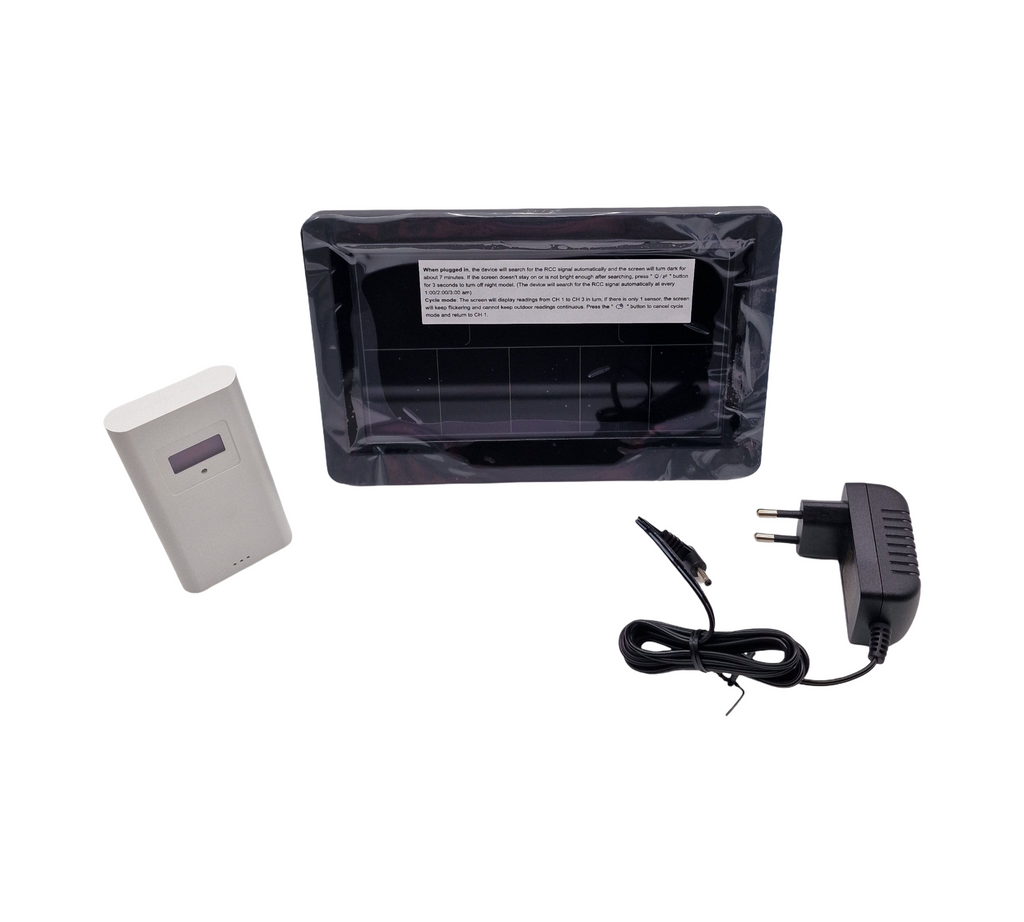 Regevo WLAN Wetterstation Funk Außensensor Thermometer Hygrometer Farbdisplay