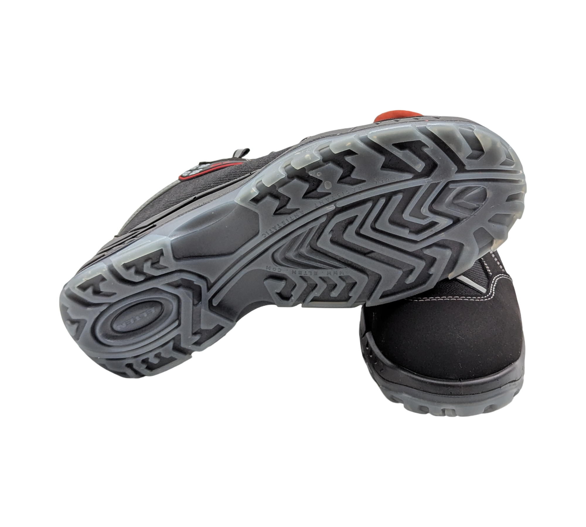 ELTEN SENEX ESD S2 Sicherheitsschuhe Herren Gr. 43 Schwarz-Rot