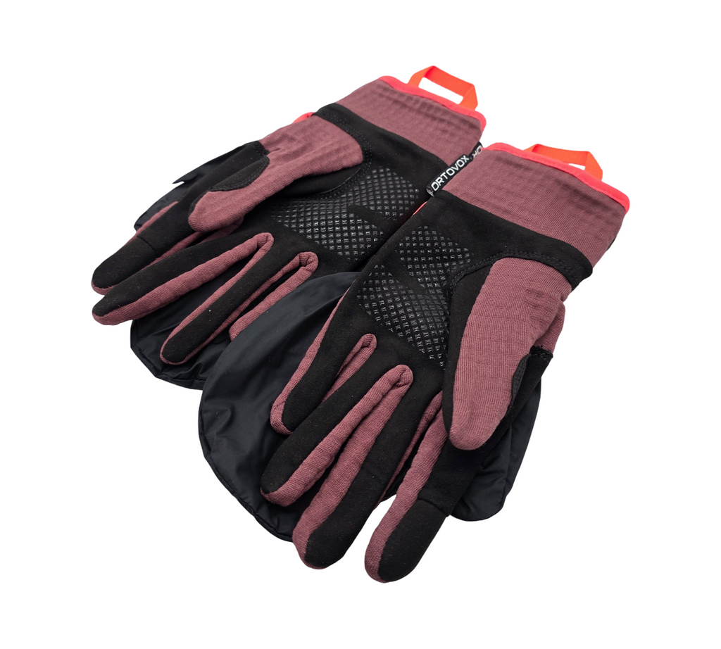 Ortovox Flee Grid Überziehhandschuhe Fingerhandschuhe Gr. L