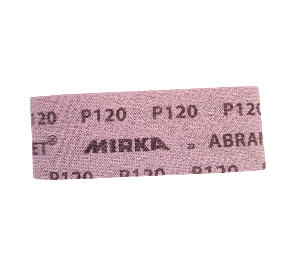 Mirka Abranet Schleifstreifen selbstklebend P120 70 x 198 mm 50 Stück Rot
