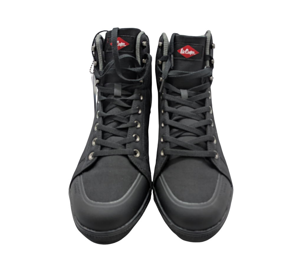 Lee Cooper LCSHOE158 Sicherheitsstiefel Retro Baseball Gr. 46 Schwarz