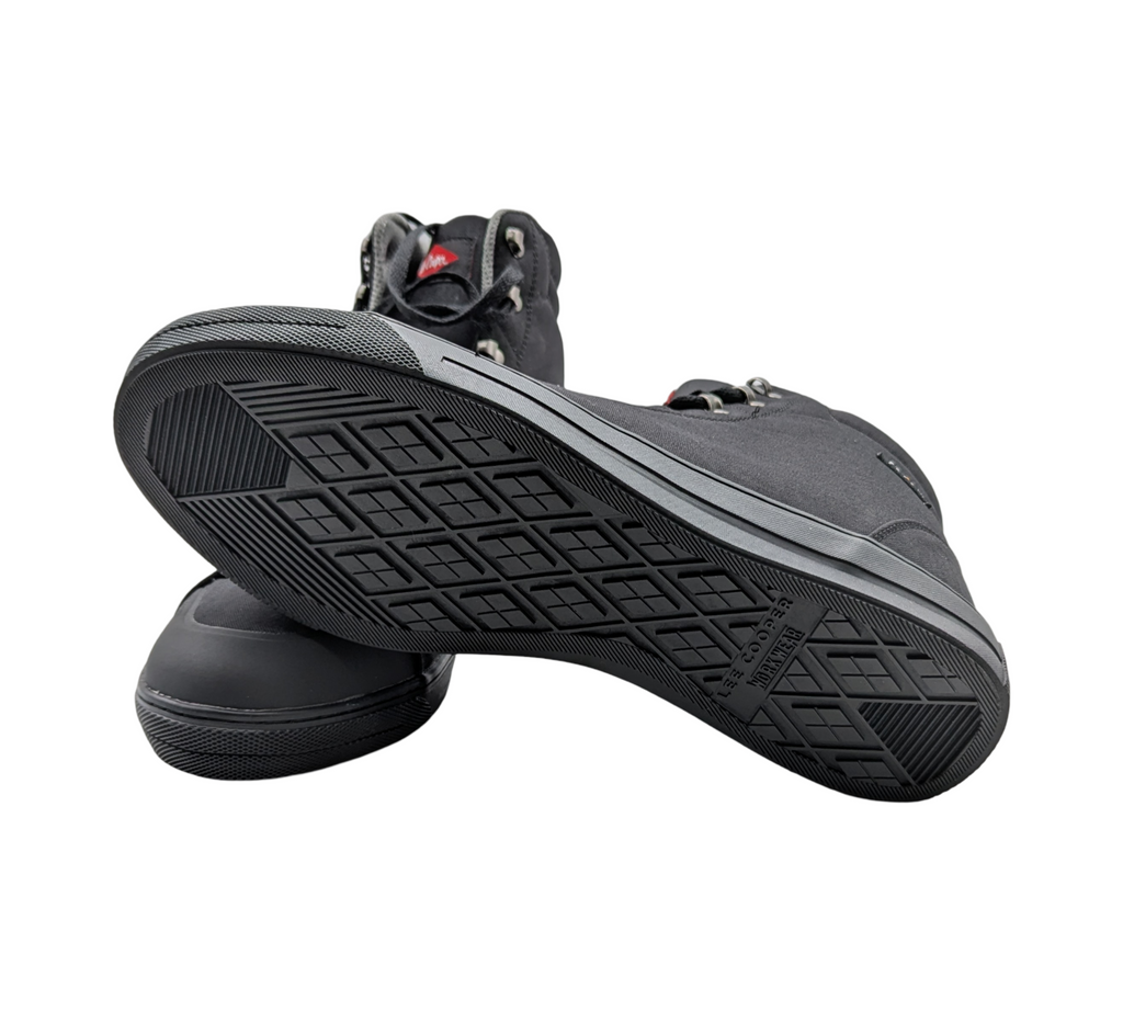 Lee Cooper LCSHOE158 Sicherheitsstiefel Retro Baseball Gr. 46 Schwarz