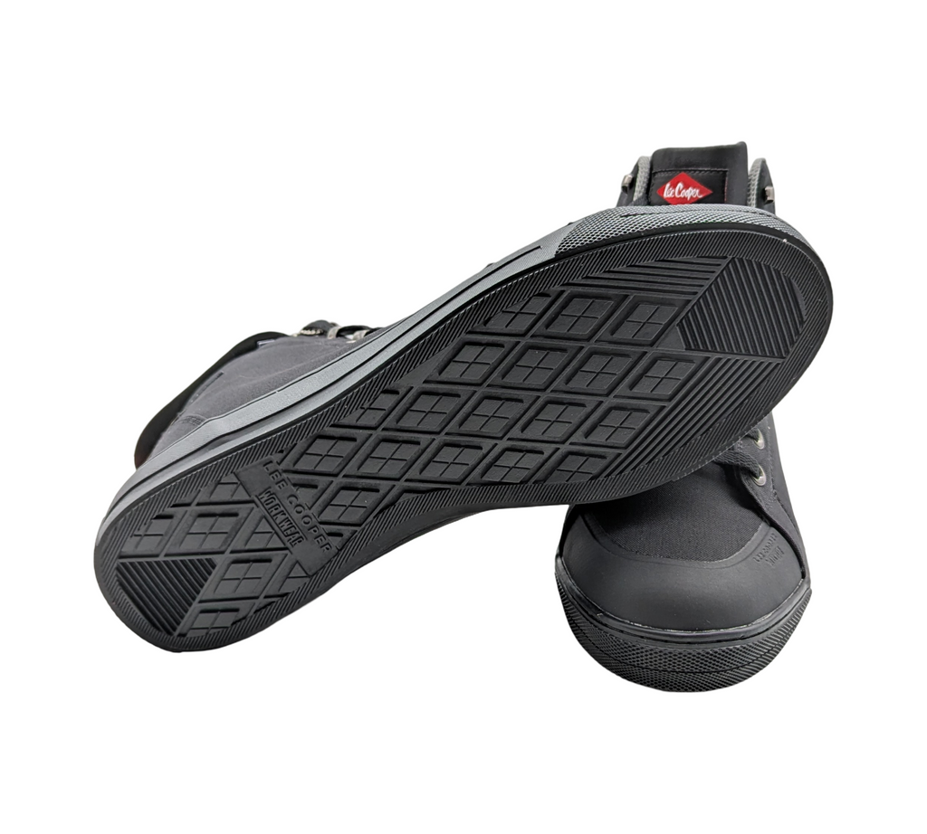 Lee Cooper LCSHOE158 Sicherheitsstiefel Retro Baseball Gr. 46 Schwarz