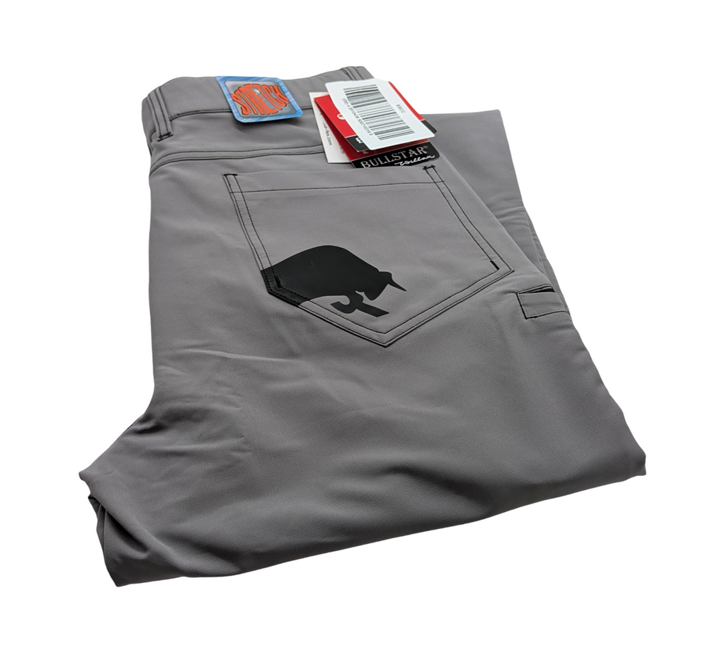 BULLSTAR FLEX-ON Arbeitshose Stretch Polyester Elasthan Gr. 52 Platingrau