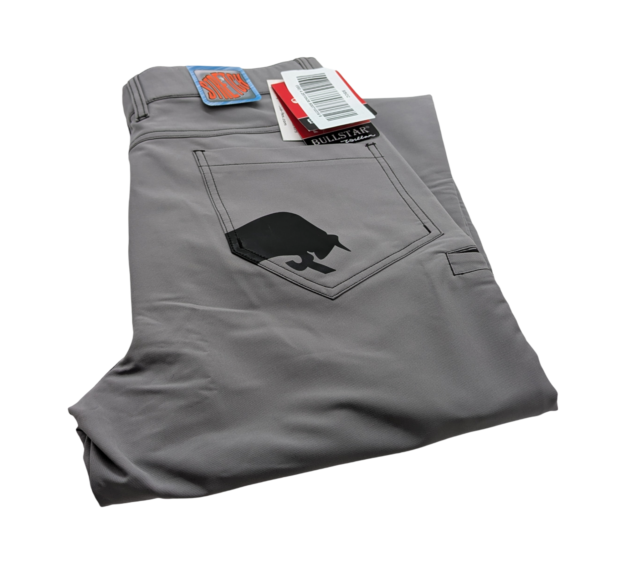 BULLSTAR FLEX-ON Arbeitshose Stretch Polyester Elasthan Gr. 52 Platingrau