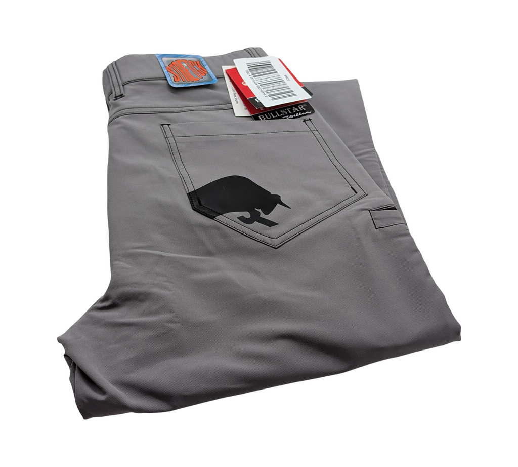 BULLSTAR FLEX-ON Arbeitshose Stretch Polyester Elasthan Gr. 52 Platingrau