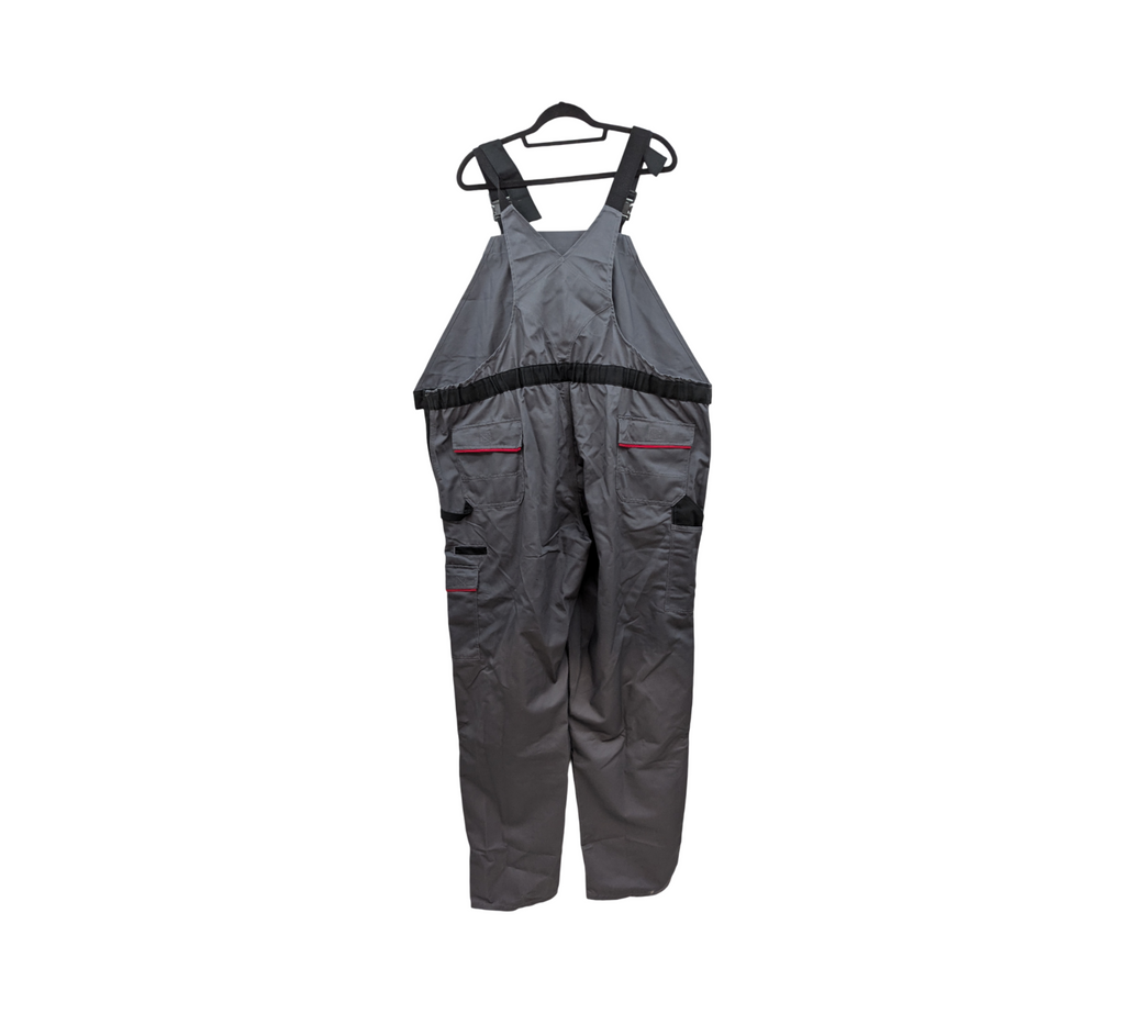 Planam Herren Latzhose grau/schwarz Größe 68w Regular