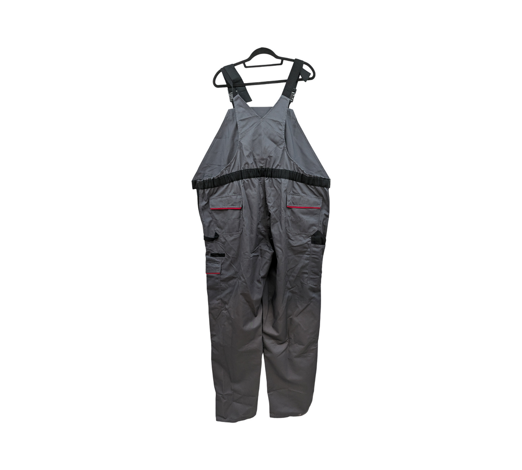 Planam Herren Latzhose grau/schwarz Größe 68w Regular