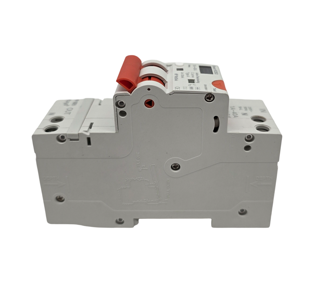 Differentialschalter RCBO 30 mA Typ A AC Wi-Fi Tuya, automatische Rückstellung, Abschaltung Überstrom 1/40 A, Leistung 0/9 kW