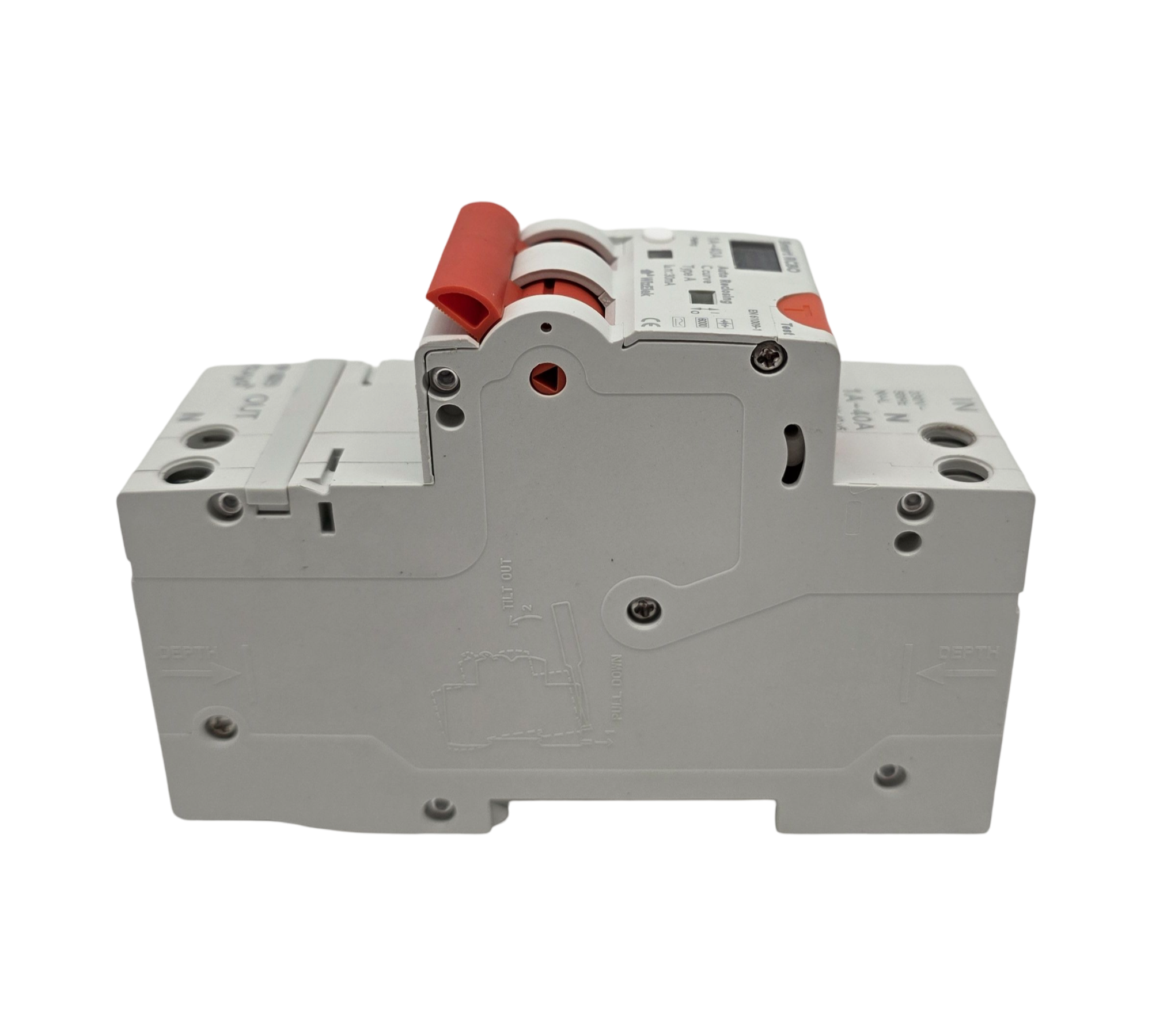 Differentialschalter RCBO 30 mA Typ A AC Wi-Fi Tuya, automatische Rückstellung, Abschaltung Überstrom 1/40 A, Leistung 0/9 kW