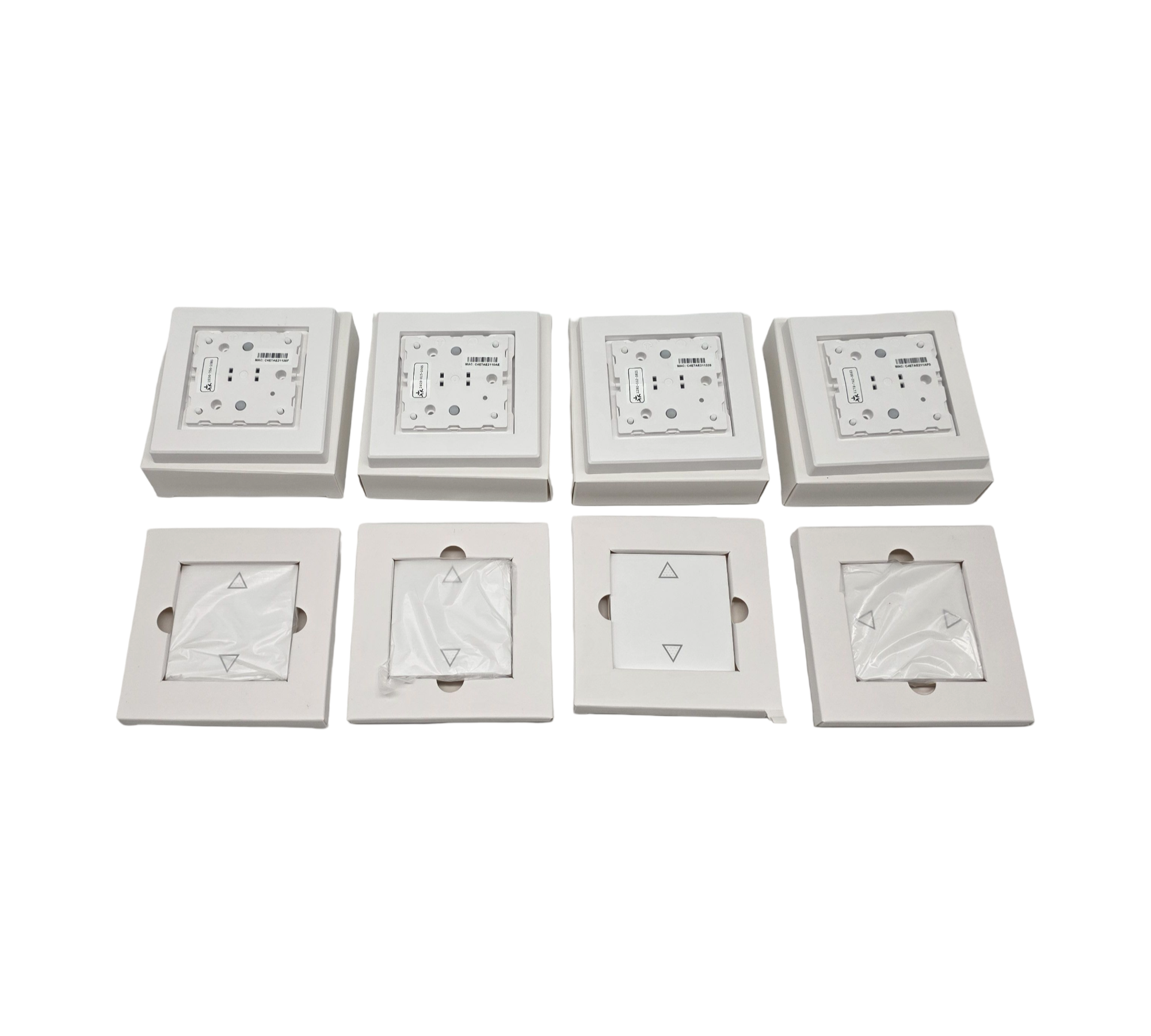 Meross Matter Rolladenschalter WLAN 4 Stück für Jalousien 55x55mm