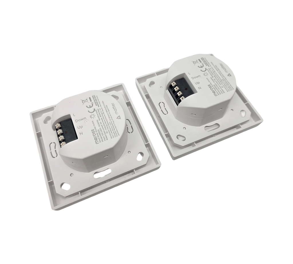 Meross Matter Rolladenschalter WLAN 4 Stück für Jalousien 55x55mm
