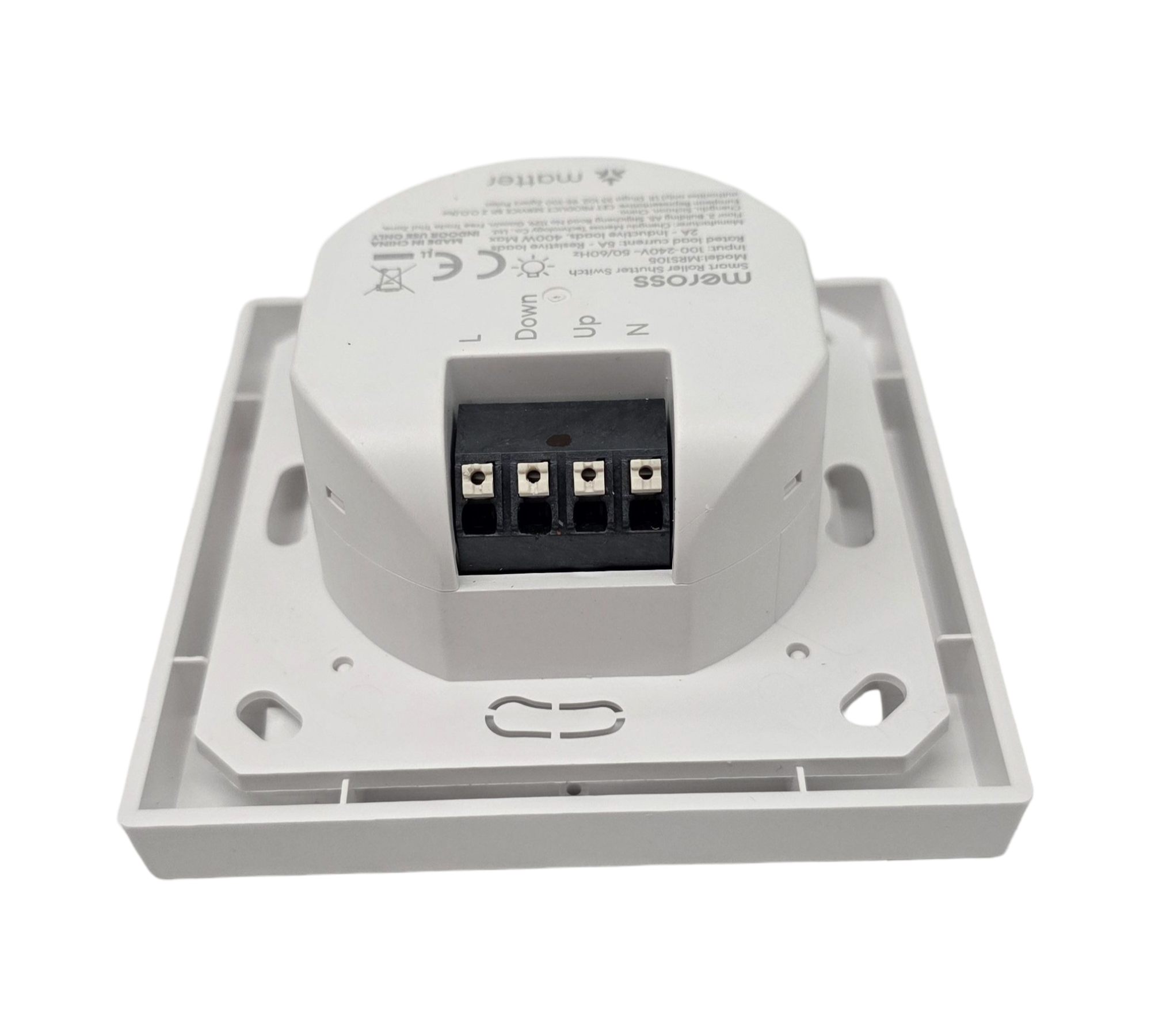 Meross Matter Rolladenschalter WLAN 4 Stück für Jalousien 55x55mm