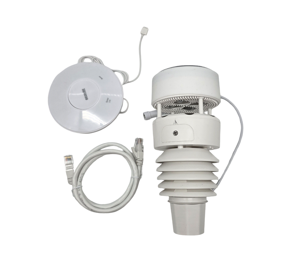 ECOWITT GW2001 Funk Wetterstation 7-in-1 solarbetrieben mit WiFi Gateway für Außen