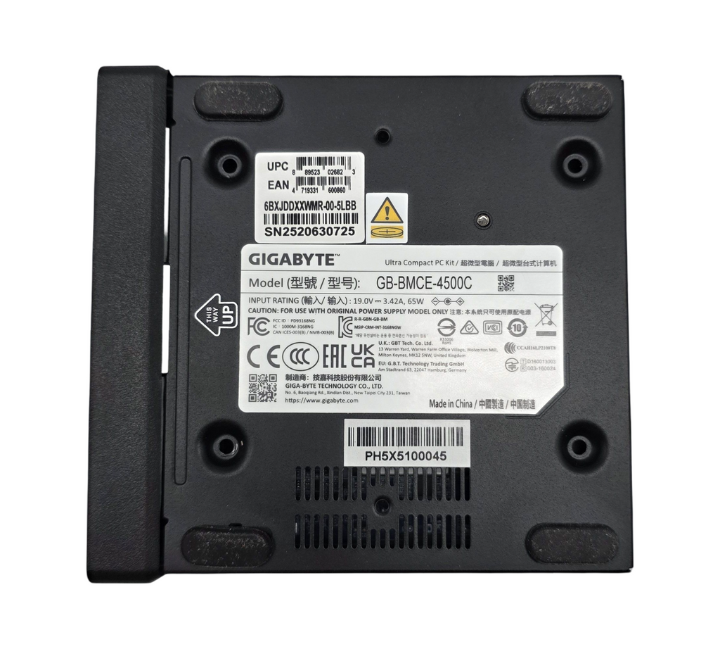 Gigabyte Barb GBT BRIX GB-BMCE-4500C Lüfterlos GB-BMCE-4500CFANLESS