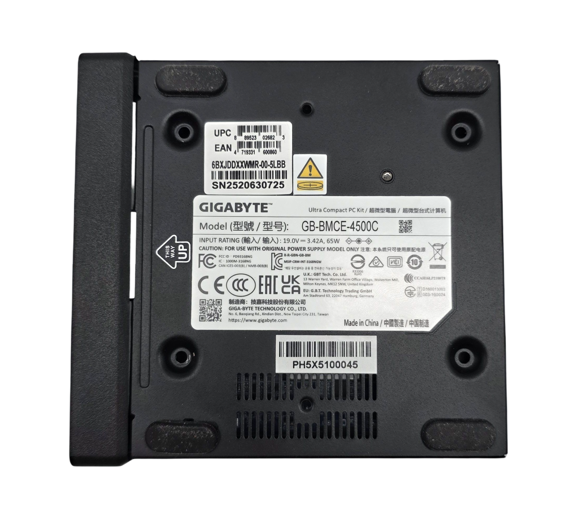 Gigabyte Barb GBT BRIX GB-BMCE-4500C Lüfterlos GB-BMCE-4500CFANLESS