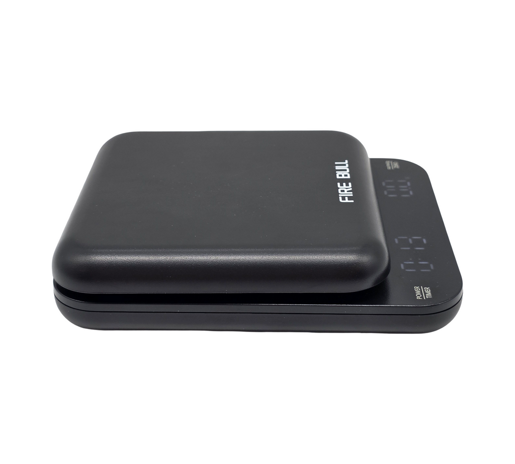 Digitale Küchenwaage 3kg/0.1g Wiederaufladbar mit Timer LED-Anzeige Auto-Aus Funktion Tragbar