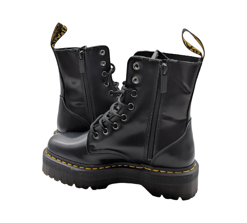 Dr. Martens 1460 Quad Jadon Schnürschuhe Brogue Unisex Gr. 39 Schwarz