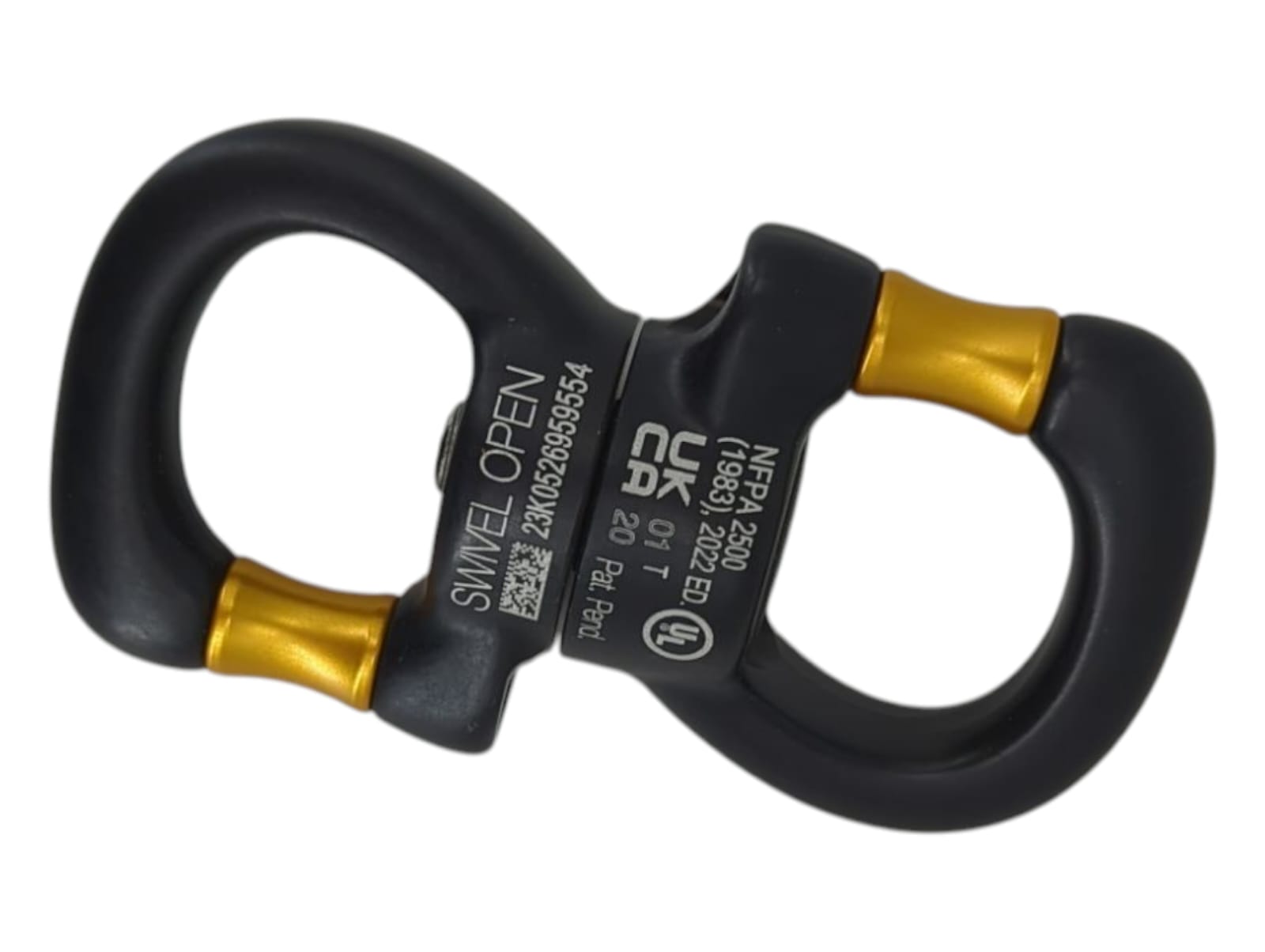 PETZL P58 SO P58 SO Open Sicherheitsdrehgelenk mit versiegeltem Kugellager Gelb