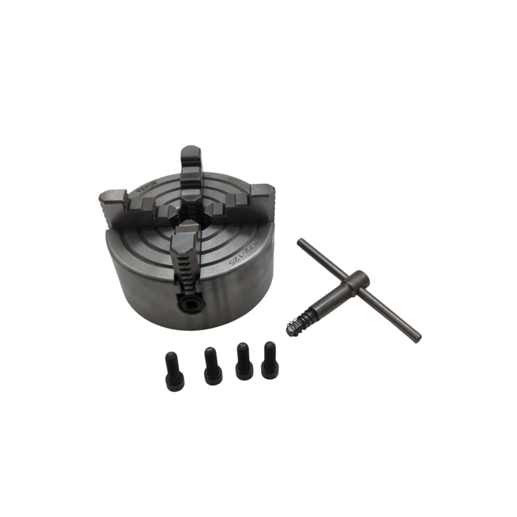 Mophorn 4-Backen-Bohrfutter unabhängig Gusseisen Präzision Drehmaschine 125 mm