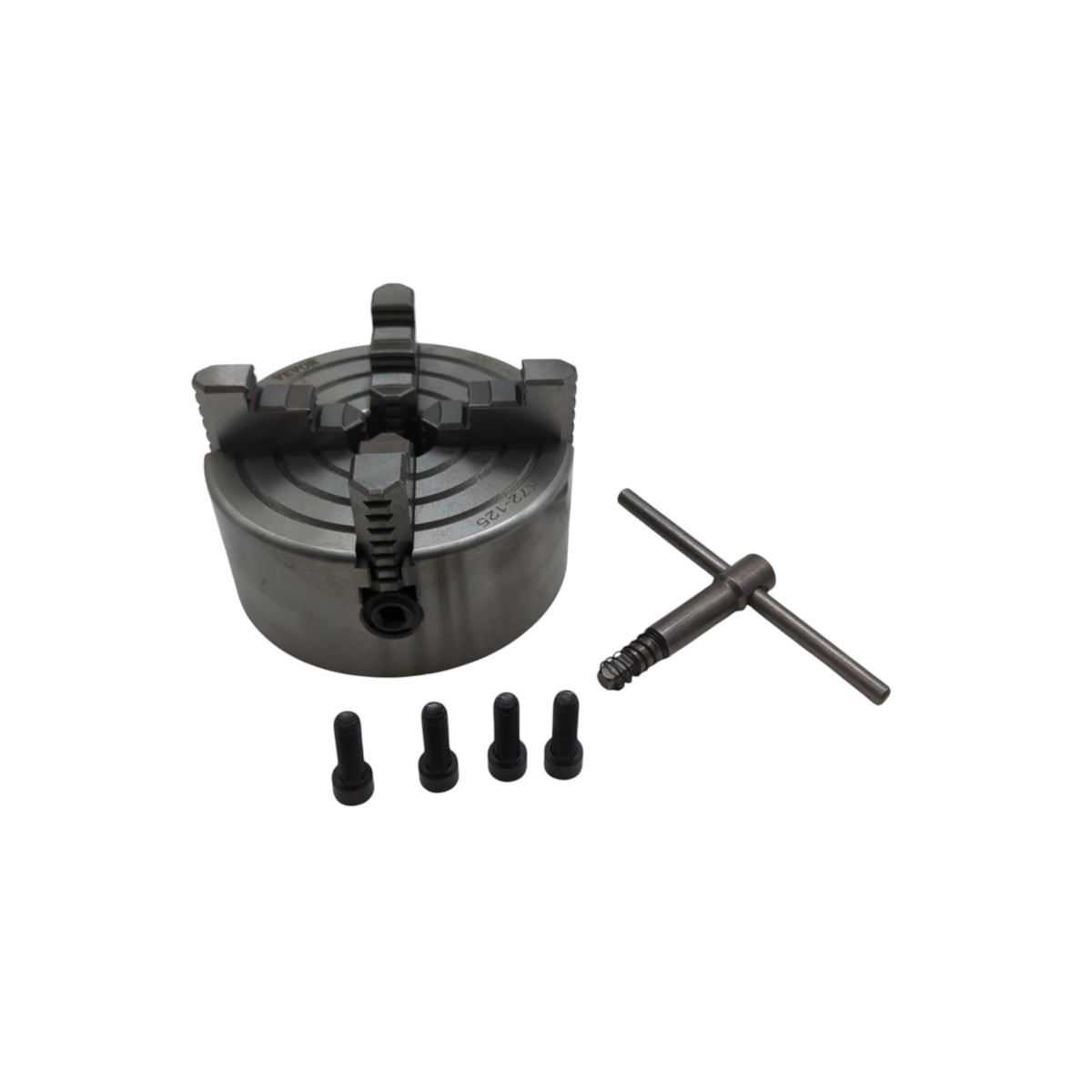 Mophorn 4-Backen-Bohrfutter unabhängig Gusseisen Präzision Drehmaschine 125 mm