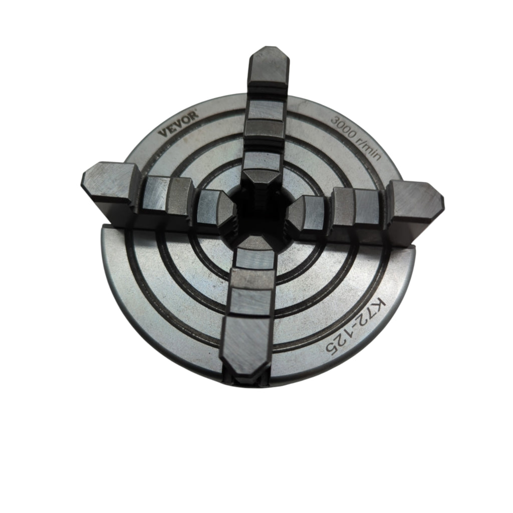 Mophorn 4-Backen-Bohrfutter unabhängig Gusseisen Präzision Drehmaschine 125 mm