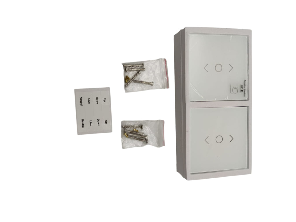 meross Smart WLAN Rollladenschalter kompatibel mit Alexa Google Touchsteuerung Autokalibrierung 8x8x3,5cm