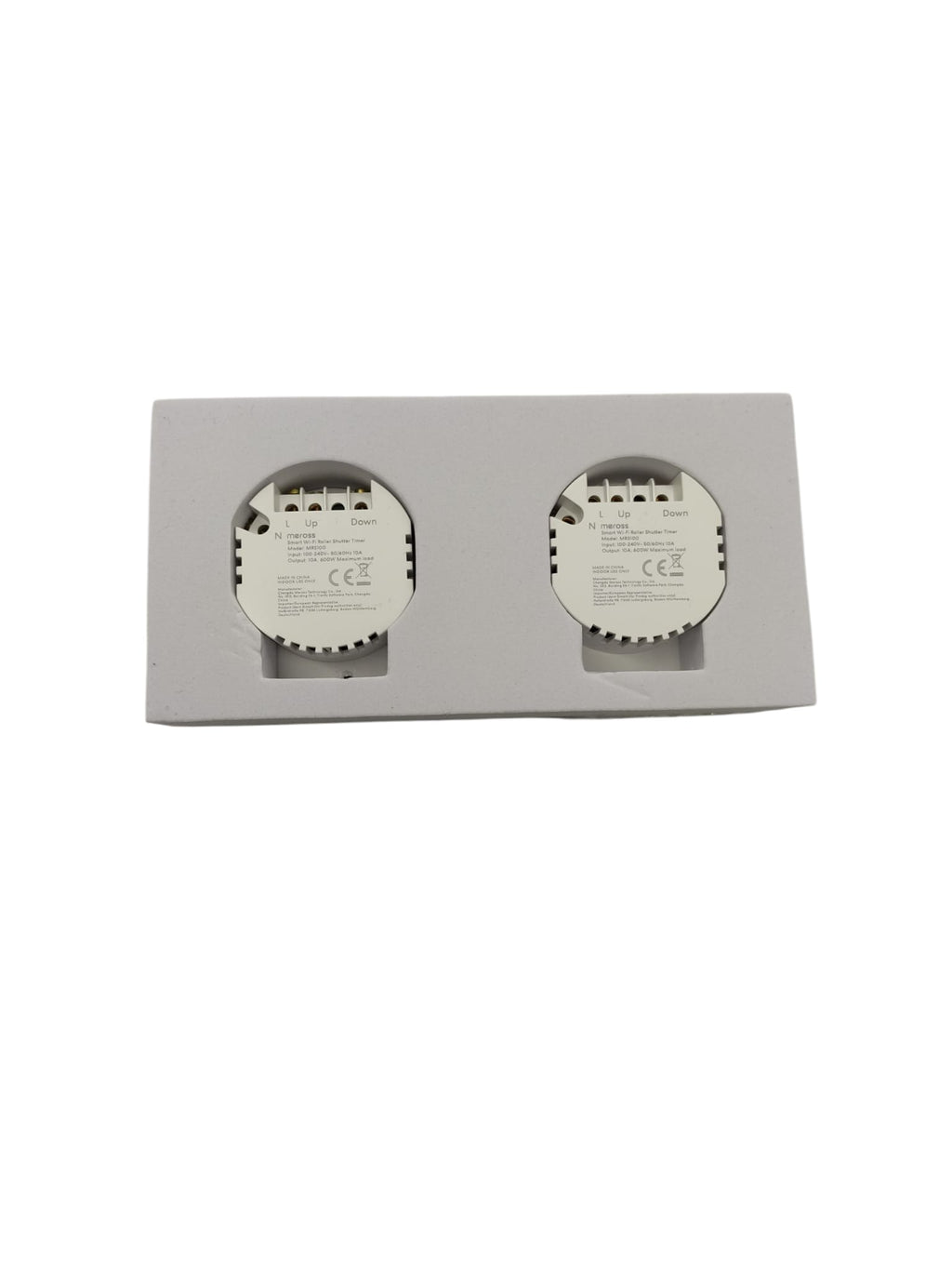 meross Smart WLAN Rollladenschalter kompatibel mit Alexa Google Touchsteuerung Autokalibrierung 8x8x3,5cm