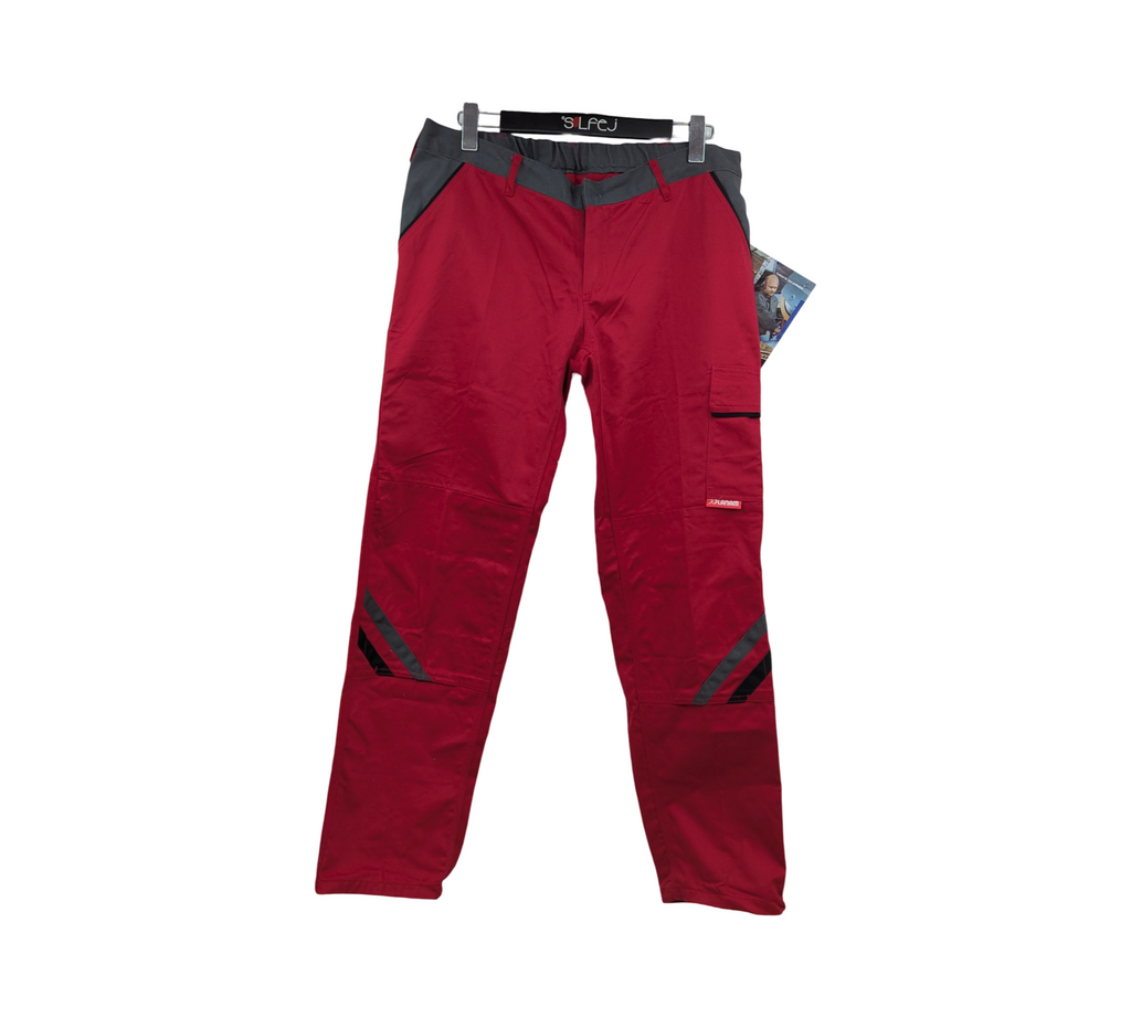 Planam Pantalon Arbeitshose rot/ardoise/schwarz Größe 42