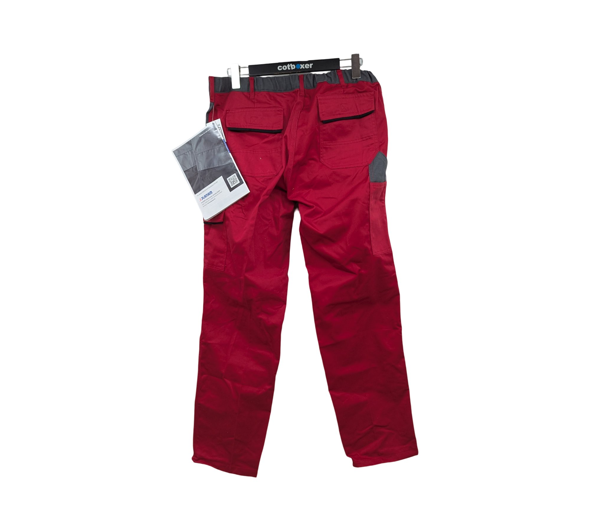 Planam Pantalon Arbeitshose rot/ardoise/schwarz Größe 42