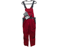 Planam Highline Damen-Latzhose Rot/Schiefer/Schwarz Größe 42