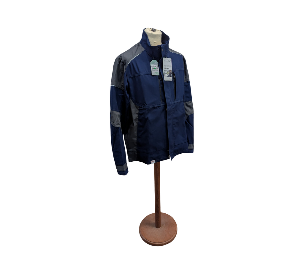 KÜBLER ACTIVIQ Arbeitsjacke Herren verstärkte Baumwolle Blau Größe L