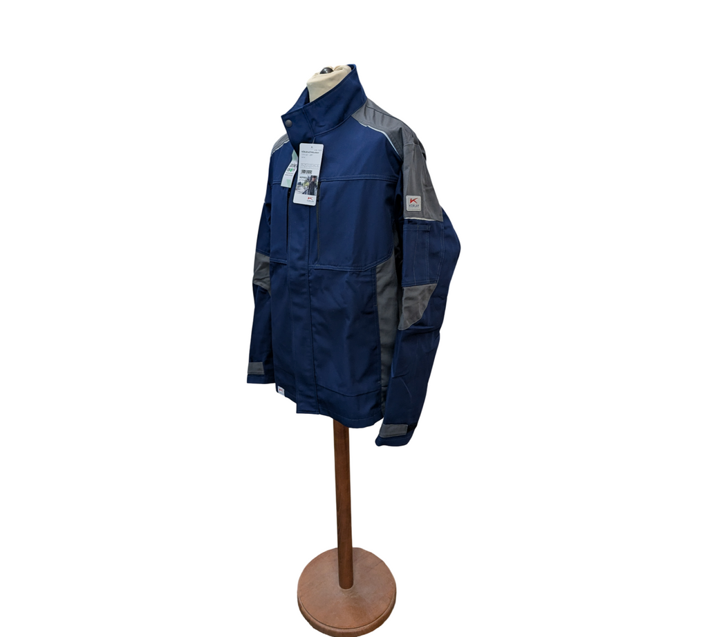 KÜBLER ACTIVIQ Arbeitsjacke Herren verstärkte Baumwolle Blau Größe L
