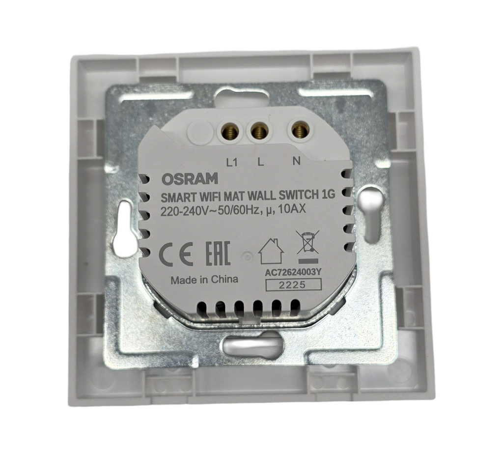 OSRAM SMART+ Matter Wandschalter Relais WLAN Unterputz 1 Kanal 10AX Weiß