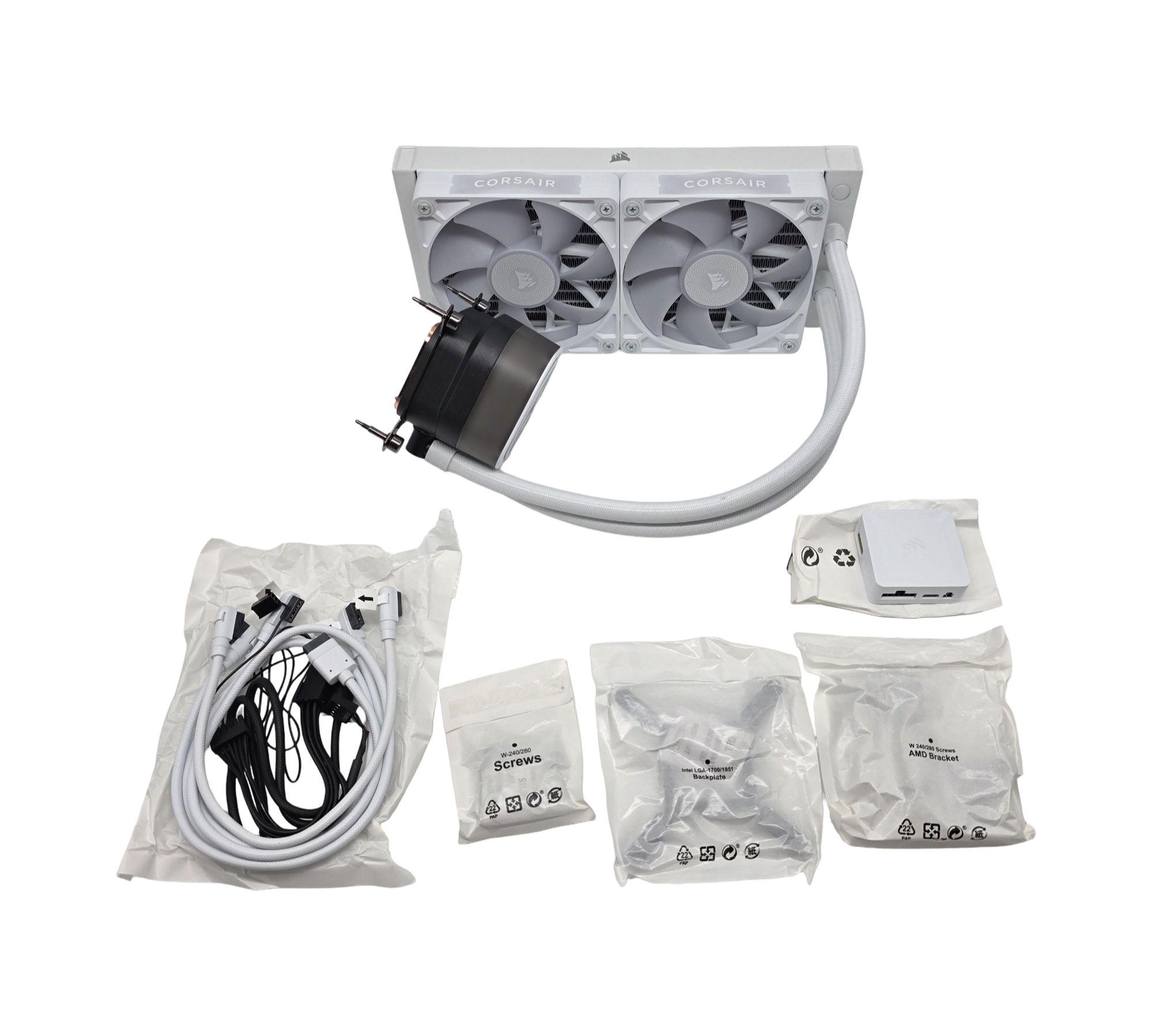 Corsair TITAN 240 RX RGB AIO CPU-Wasserkühlung 240mm Intel LGA 1851 1700