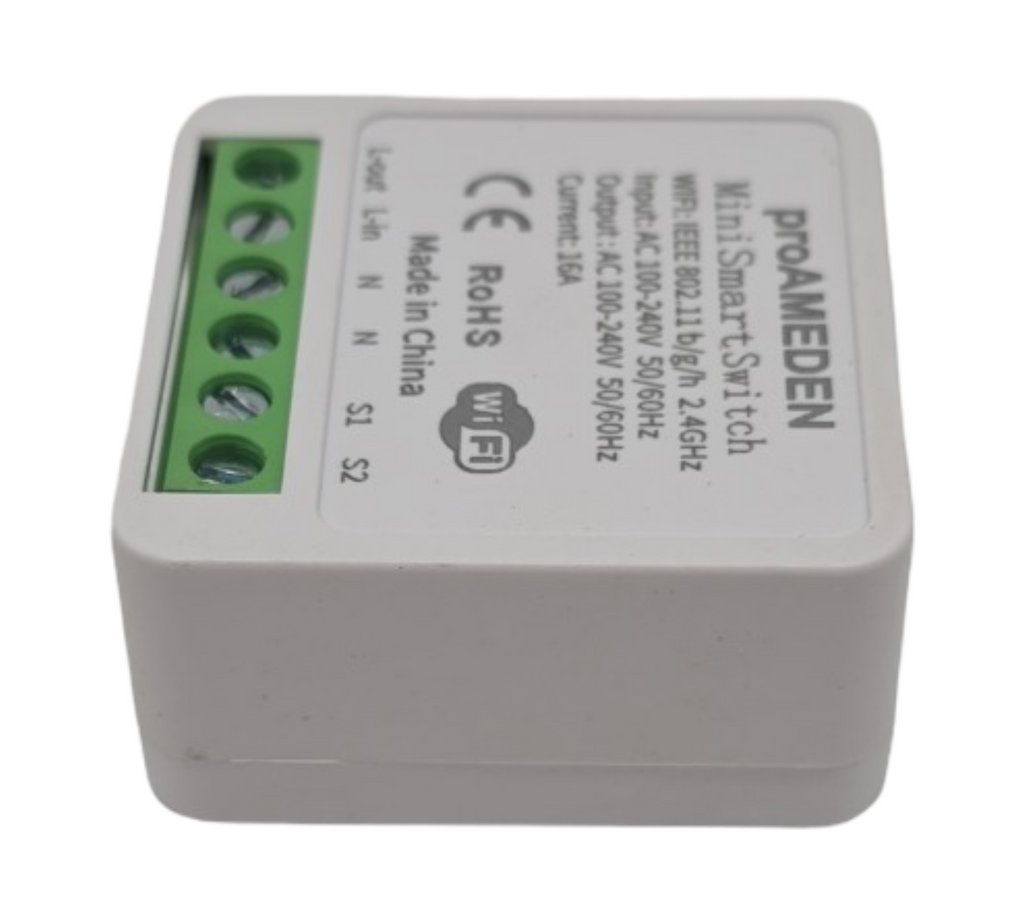 proAMEDEN WLAN Smart-Relais Lichtsteuerungsmodul 16A Unterputz Tuya/Smart Life kompatibel