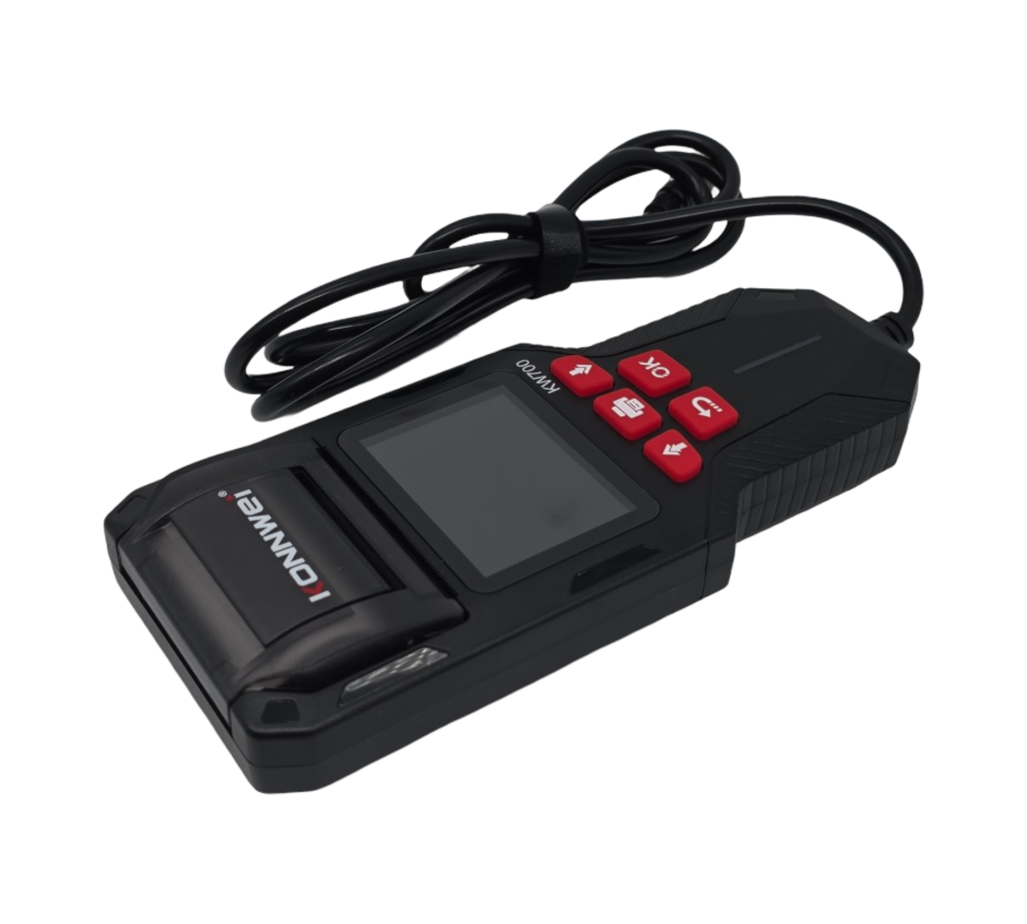 KONNWEI KW700 Batterietester Kfz 12V/24V Drucker Anlass Ladetest