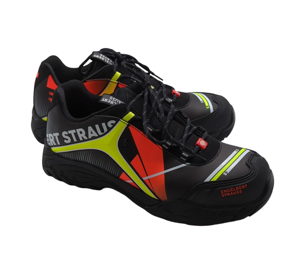 Engelbert Strauss Turais Sicherheitshalbschuhe schwarz warnorange warngelb Größe 44
