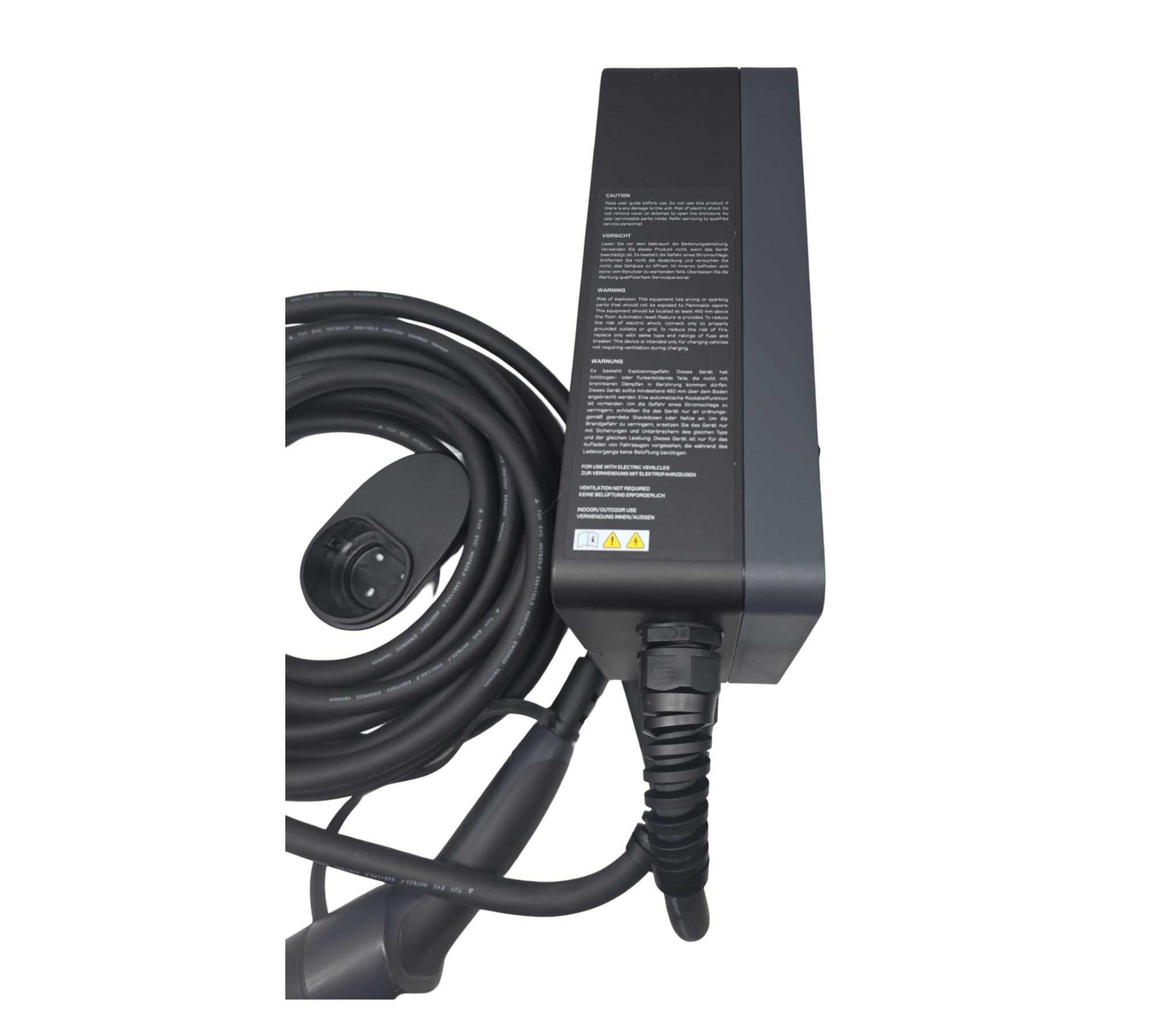 Wallbox 22kW Ladestation Typ 2 Kabel 10 m RCD Typ A 6-32A IP54 Schwarz