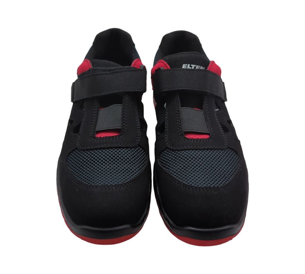ELTEN Lonny red Easy Sicherheitsschuhe S1PS ESD Stahlkappe Schwarz Rot Größe 43