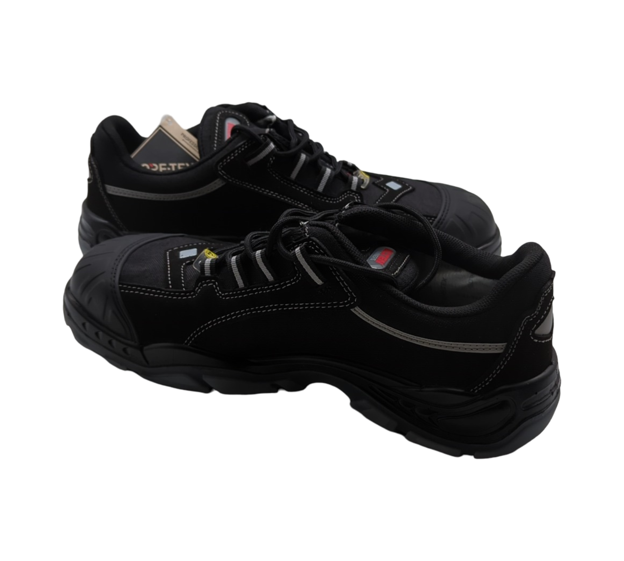 SENEX Pro GTX Sicherheitsschuhe S3 Herren Kunststoffkappe Gr. 44 Schwarz-Rot