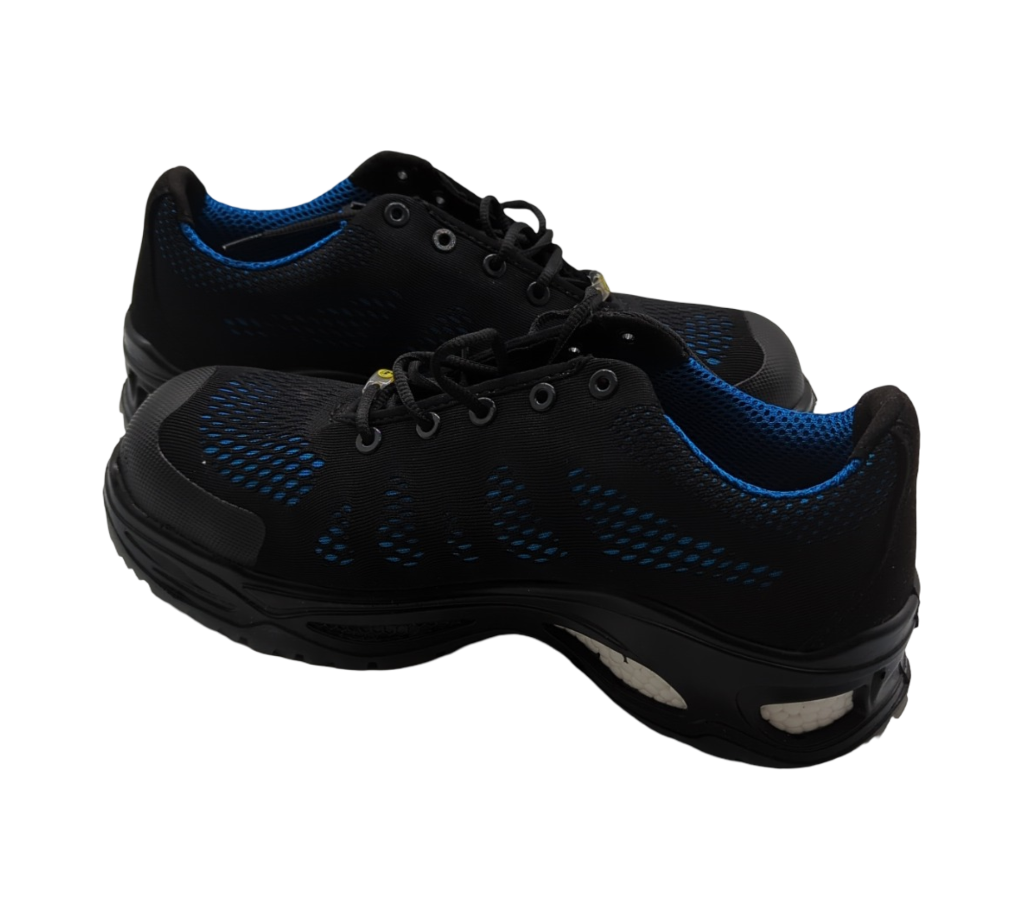 ELTEN LOGAN blue Sicherheitsschuhe Low S1 Herren leicht sportlich Textil Kunststoffkappe Schwarz Blau Größe 43