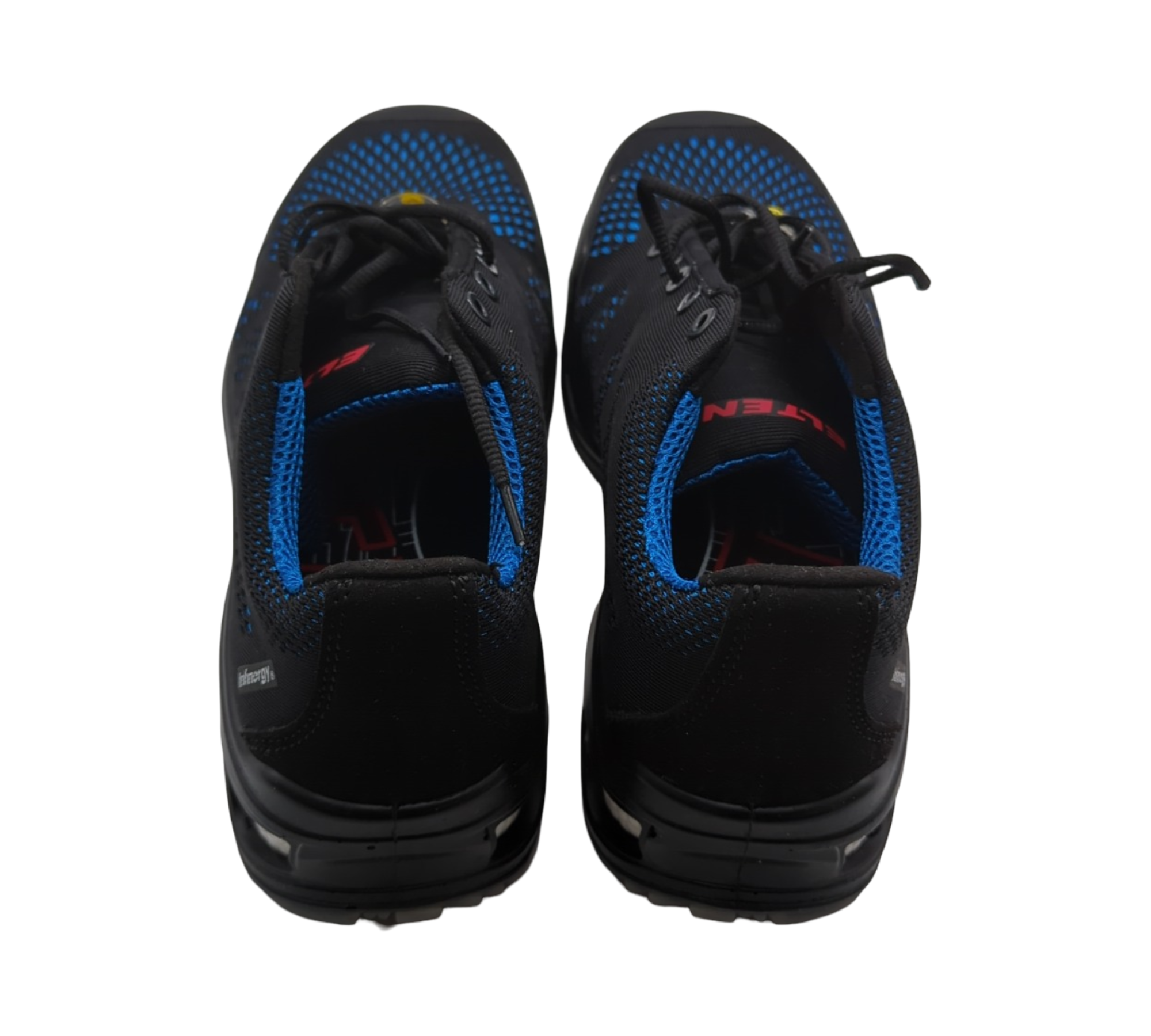 ELTEN LOGAN blue Sicherheitsschuhe Low S1 Herren leicht sportlich Textil Kunststoffkappe Schwarz Blau Größe 43