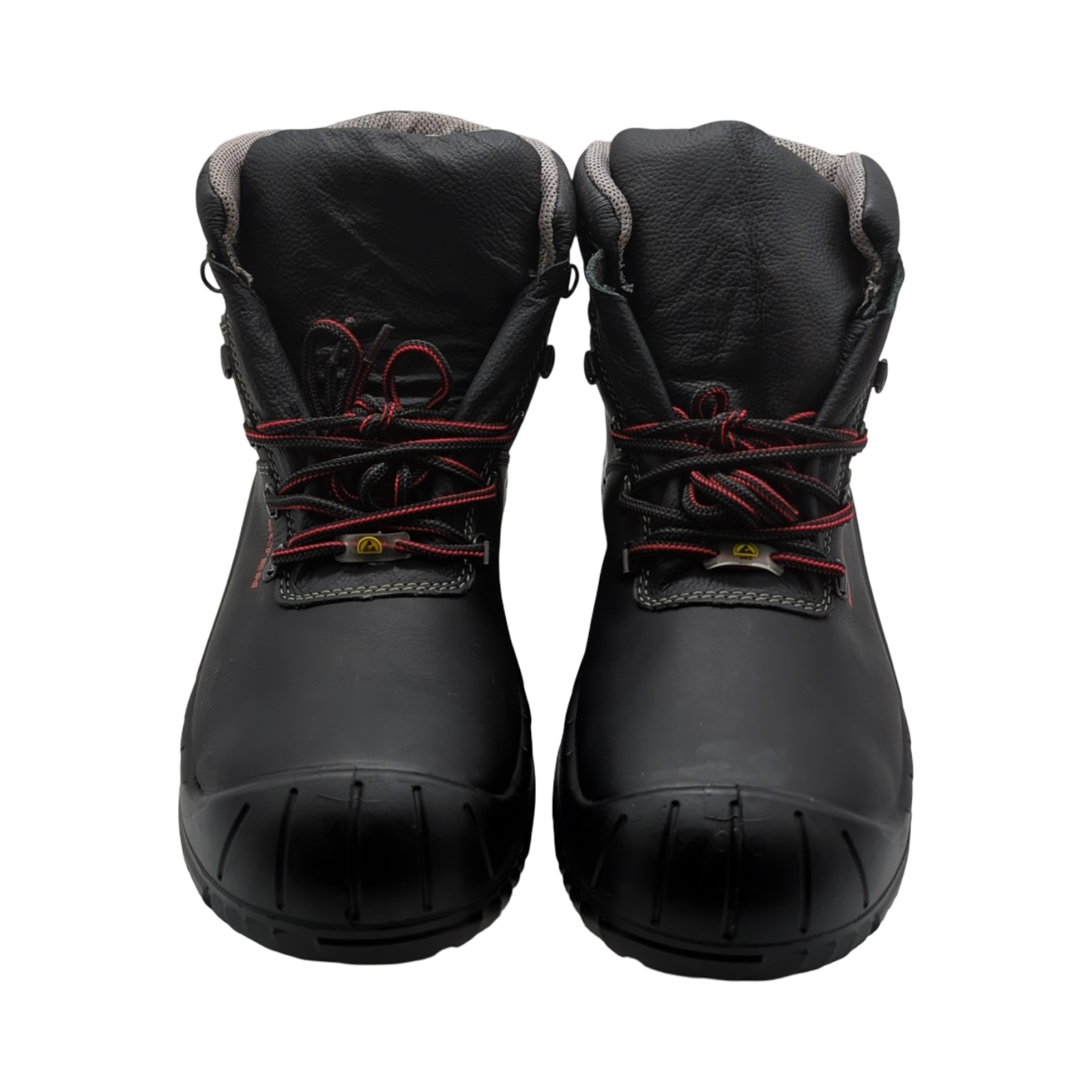 RENZO Mid Sicherheitsschuhe S3 ESD Herren Leder Stahlkappe leicht robust Schwarz Größe 48