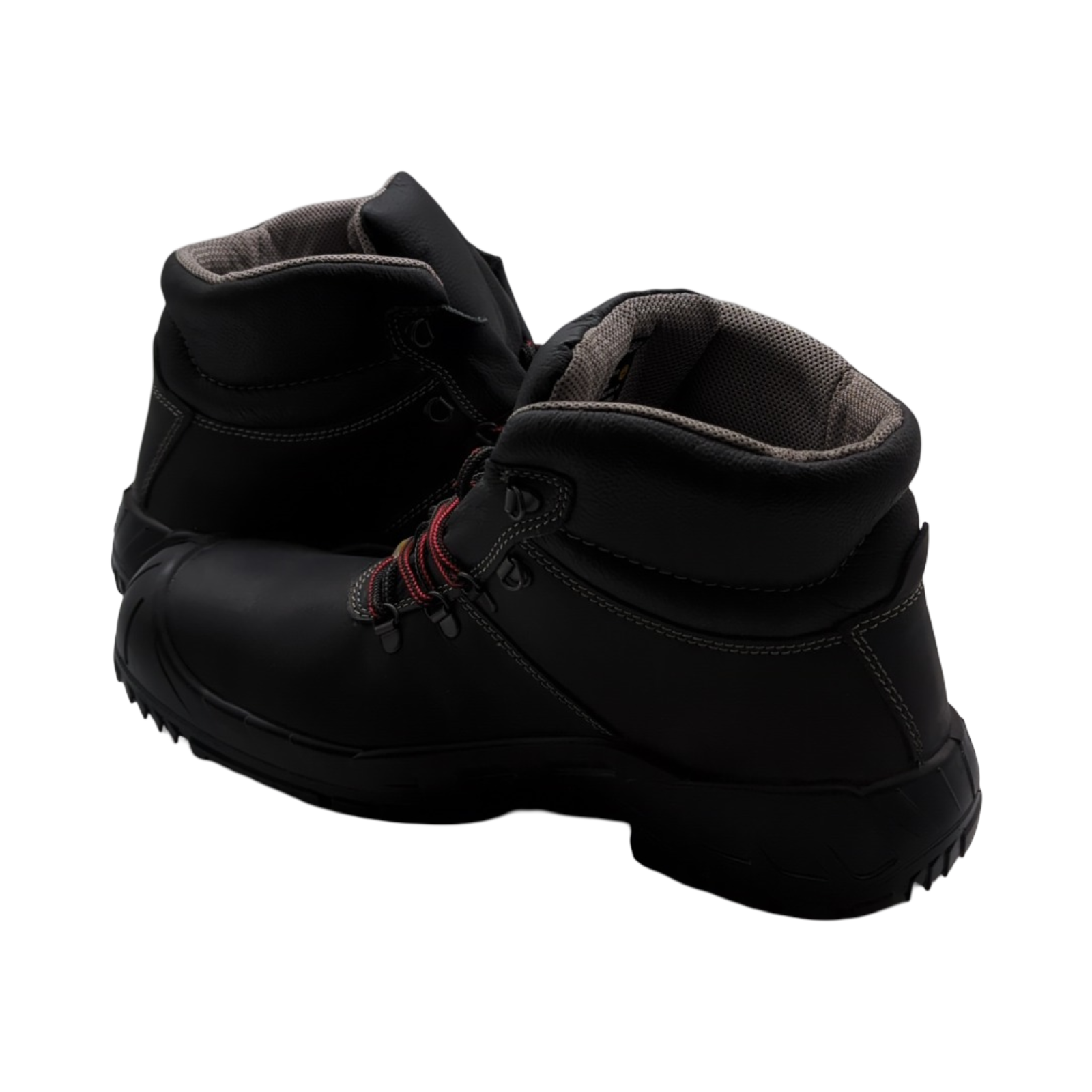RENZO Mid Sicherheitsschuhe S3 ESD Herren Leder Stahlkappe leicht robust Schwarz Größe 48