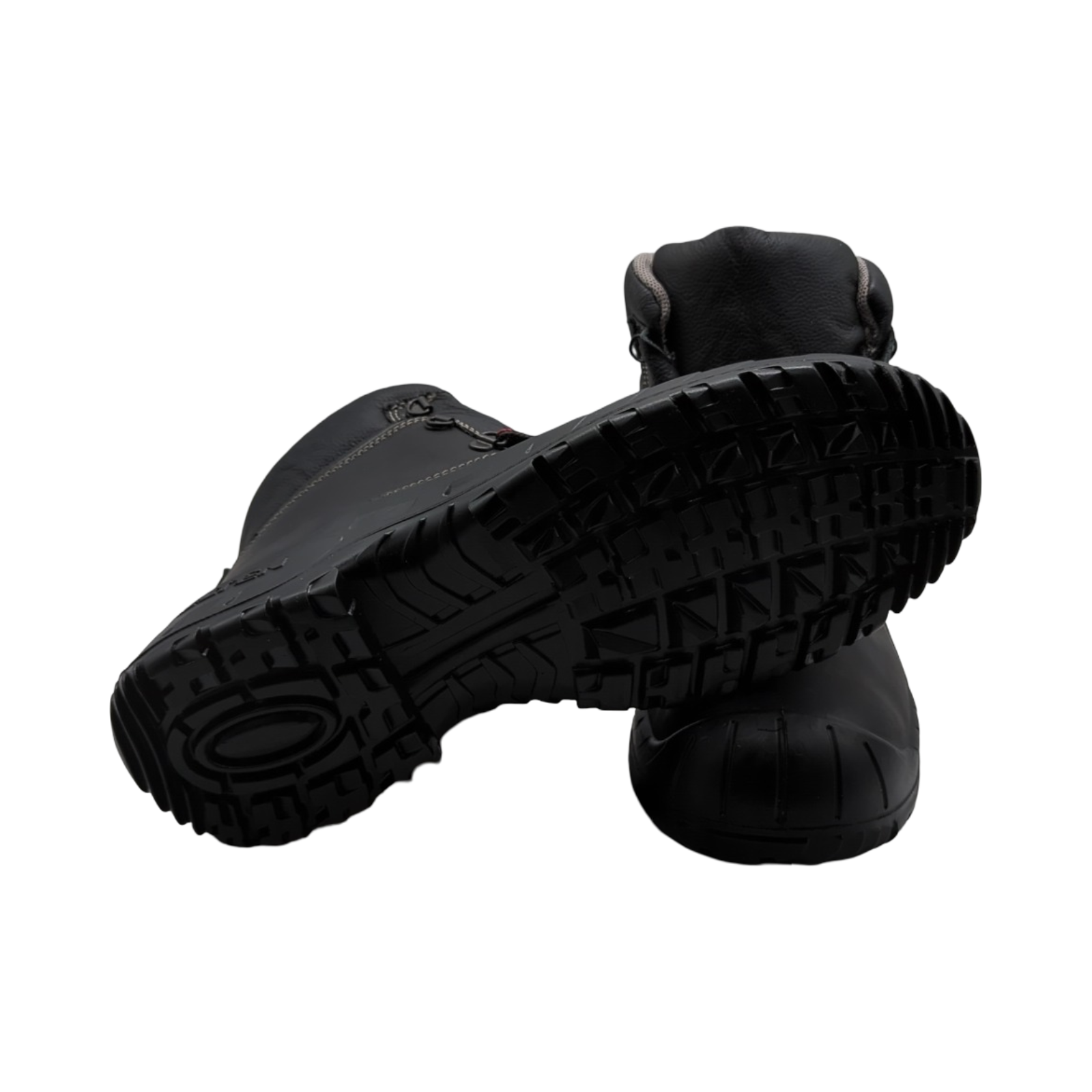 RENZO Mid Sicherheitsschuhe S3 ESD Herren Leder Stahlkappe leicht robust Schwarz Größe 48