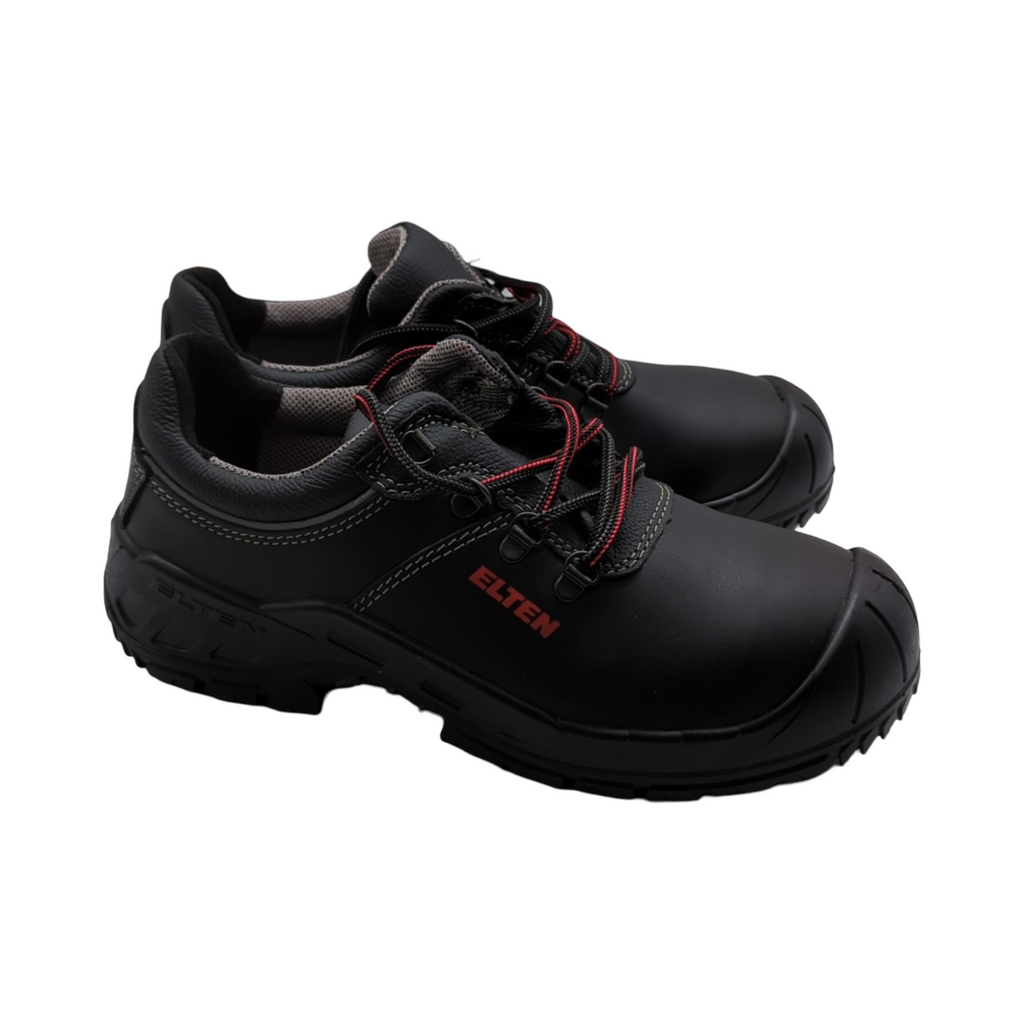 ELTEN RENZO XXW Sicherheitsschuhe Low S3 ESD Damen Herren Leder Stahlkappe leicht robust Schwarz Größe 40